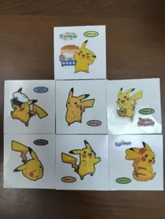 ピカチュウ　シール 7枚セット　ポケモンパンシール