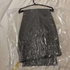 グレー チェック柄 ズボン 未使用