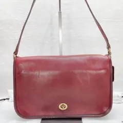 ✨激レア✨COACH オールドコーチ ターンロック ショルダーバッグ ボルドー