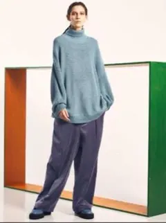 MAISON SPECIAL 畦タートルネックニット