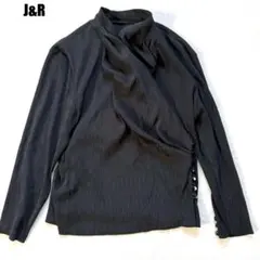 J&R ドレープブラウスシャツ 黒 Mのサムネイル