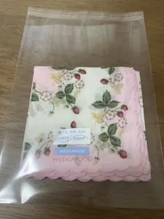 【未使用】WEDGWOOD ハンカチ 綿100% アポロコット加工 48×48