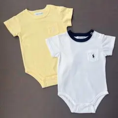 ◆未使用 ラルフローレン ベビー ロンパース 2枚セット 3-6M/70◆