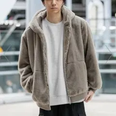 LAKOLE ファーフードブルゾン
