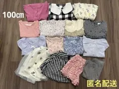 ♢新品美品あり♢女の子春服夏服15着まとめ売り　100㎝　ワンピース・トップス等