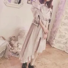 k*i様 rurumu:新品未使用22SSジャンパースカート エプロンワンピース