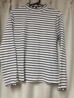 INGNI ストライプ ハイネック 長袖 Tシャツ M