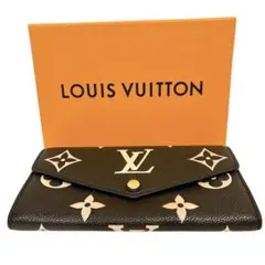 ルイヴィトン RFID搭載　長財布 ポルトフォイユ サラ モノグラム バイカラー