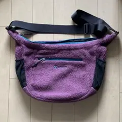 エーグル　ボア素材ショルダーバック　パープルのサムネイル
