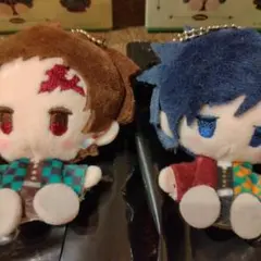 鬼滅の刃 炭治郎　義勇　プラッシュマスコット　2点セット　まとめ売りぬいぐるみ