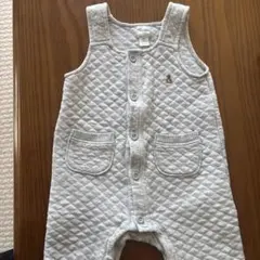 babyGap グレー キルティングロンパース 6-12ヶ月
