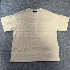 nano UNIVERSE 半袖ニット Tシャツ Lサイズ