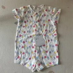 赤ちゃんの城　ロンパース　前開き　80