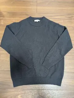 THE SHOP TK ブラック クルーネックニット M