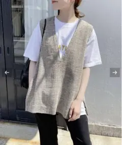 未使用　スピックアンドスパン　ツイードベスト