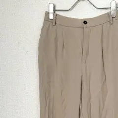 ZARA スラックス テーパードパンツ ウエストゴム ポケット付き シンプル