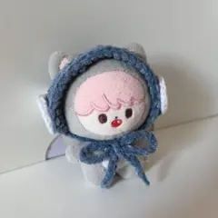 イヤーマフ ぬい服 10cm ウィッシュコア 青ラメ