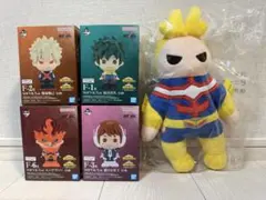 ヒロアカ　一番くじ　E賞オールマイトぬいぐるみ　F賞　SOFVICちゅ　セット