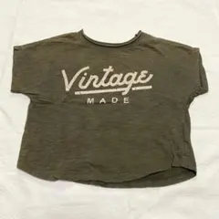 【韓国子供服】 【KINOKIZ】VintageロゴTシャツ・半袖《サイズXS》のサムネイル