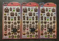 【もんちっち】うるちゅるPOPSEAL 赤　カミオ　クラックス　ボンボンドロップ