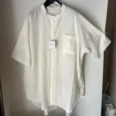 新品》ドラッグストアーズfu-ai ミニレース シャツチュニック ホワイト 