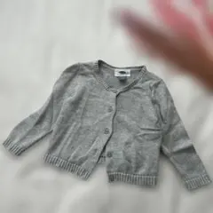 美品　80 から 90㎝ OLDNAVY グレー カーディガン 18-24M