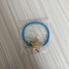 EXILE　TETSUYA星型チャーム付き青いヘアゴム