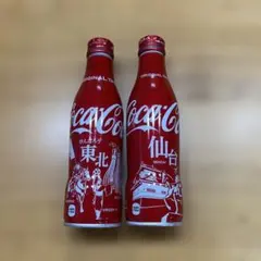 ご当地限定コカ・コーラスリムボトル250ml 東北・仙台限定デザイン　空き缶のサムネイル
