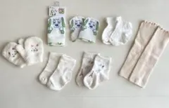 ベビー靴下5足セット×手袋×レッグウォーマー