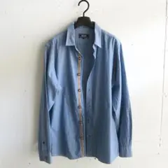 BEAMS シャンブレーシャツ sizeL ビームス ライトブルー