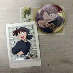 忍たま乱太郎 土井先生 土井半助 缶バッジ ぱしゃこれトレカ 2点セット