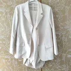 UNIQLO U アイボリー ジャケットとショートパンツのセットアップ M