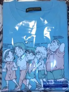 名探偵コナン チャリTシャツ 水色 LLサイズ