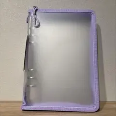 ダイソー A5 6リングファイル　紫　シール帳