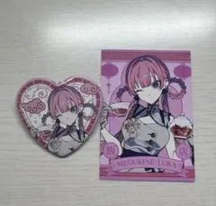 巡音ルカ ハート缶バッジ カード 望月けい