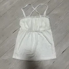 ホワイト キャミソール フリルデザインのサムネイル