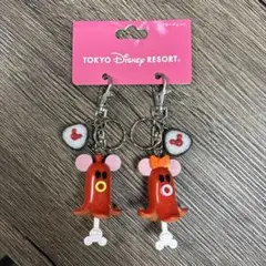 ディズニーリゾート　タコさんウィンナー　ペアキーチェーン