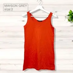 MAYSON GREY メイソングレイ ロング タンクトップ オレンジ M相当のサムネイル