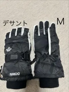 デサント　DESCENTE ダウン　スキーグローブ Mサイズ ブラック