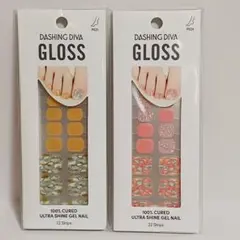 ダッシングディバ　グロスジェルネイルシール　ペディ　2種セット