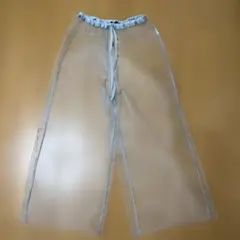 透明カジュアルパンツ シースルー