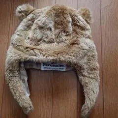 クマ耳付きモコモコ帽 Mサイズ