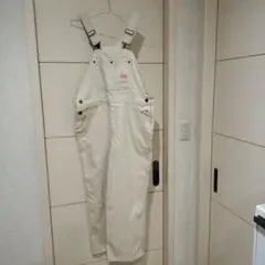 【未使用】JAVA　オーバーオール　ホワイト　S