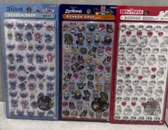 正規品ボンボンドロップシール　ミニ　ズートピア　スティッチ　ベイマックス