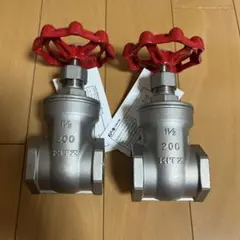 KITZ ステンレスゲートバルブ 1 1/2 10K 304 2個セット - メルカリ