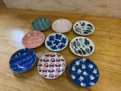 メーカー多数 和食器 小皿 丸皿 和皿 お皿 皿 9枚セット RW879