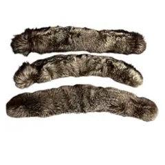 【3本セット】シルバーフォックス リアルファー 襟巻き マフラー まとめ売り