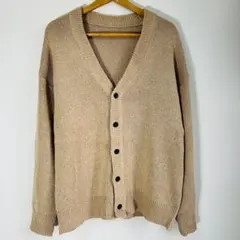 カーディガン　ブラウン　L　新品　未使用　メンズ　レディース　秋　冬