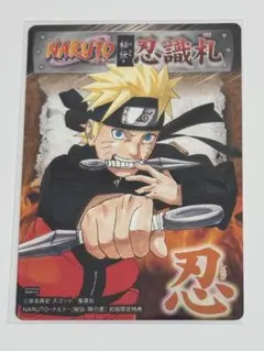 特典カード未開封】NARUTO秘伝・陣の書 初版限定特典 忍識札付き