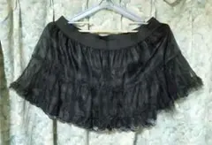 大きいサイズ　フレアミニスカート　裏地チェック